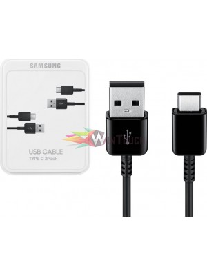 Samsung Regular USB 2.0 Cable USB-C male - USB-A male Μαύρο 1.5m